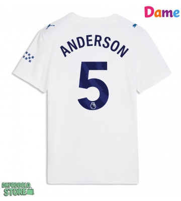 Manchester City Elliot Anderson #5 Replika Tredjetrøje Dame 2026-27 Kortærmet